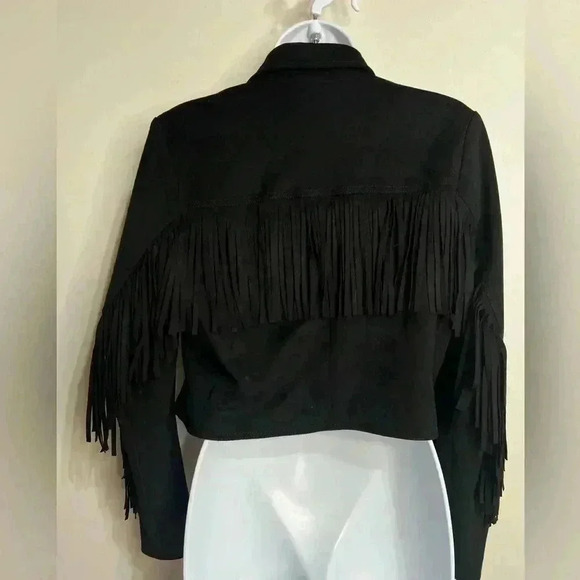 Torrid Suede Fringe Moto Jacket Size Medium - Picture 1 of 7